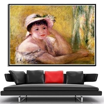 ど素人絵画 Amazon | 油絵数字キットによる絵画塗り絵大人手塗り麦わら帽子